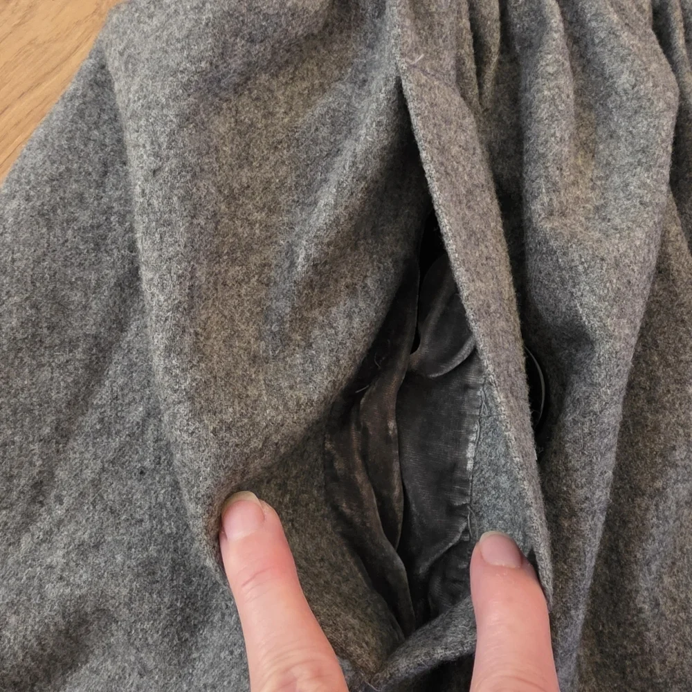 Taikonhu Wool/Cashmere A-Line Skirt- 4